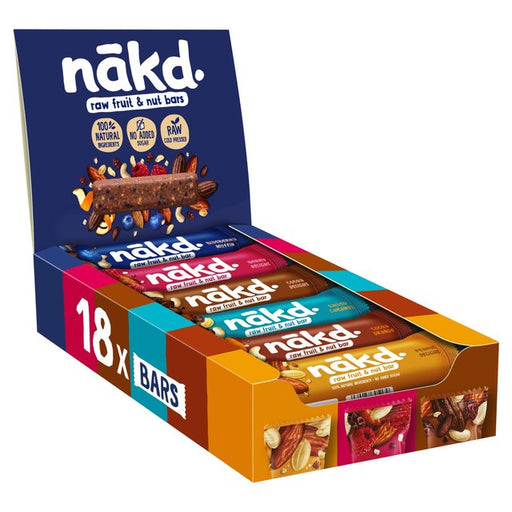 nakd. Fruit & Nut Bars Variety Pack 18 x 35g Botiga