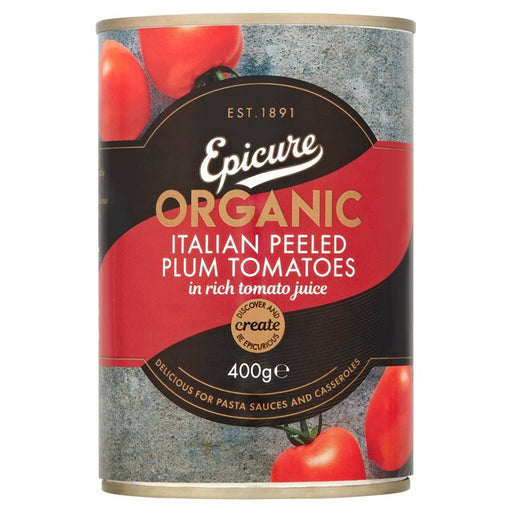 Epicure Organic Plum Tomatoes 400g Botiga