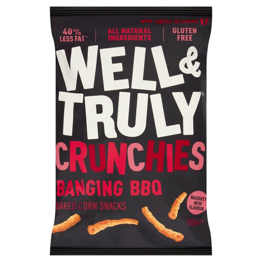 Well&Truly Crunchies Banging BBQ Share Bag 100g Botiga