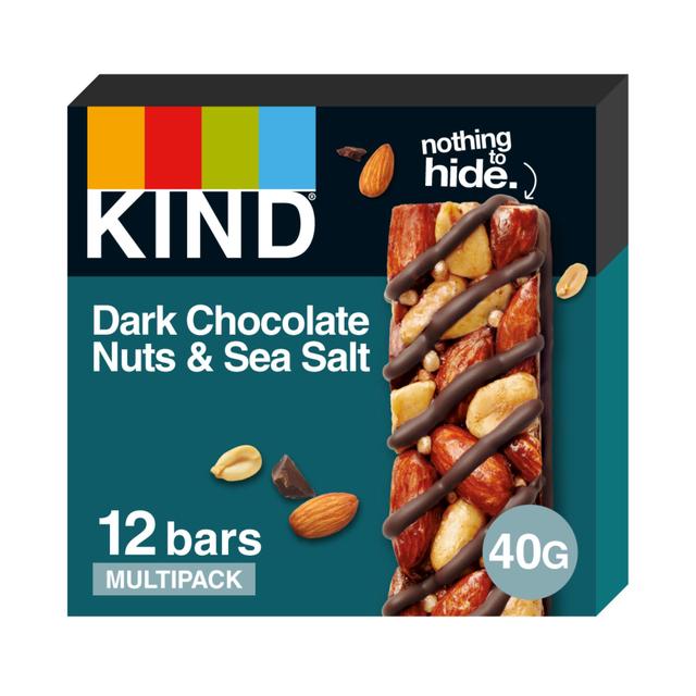 KIND Dark Chocolate Nuts & Sea Salt Snack Bars Multipack 12 x 40g Botiga