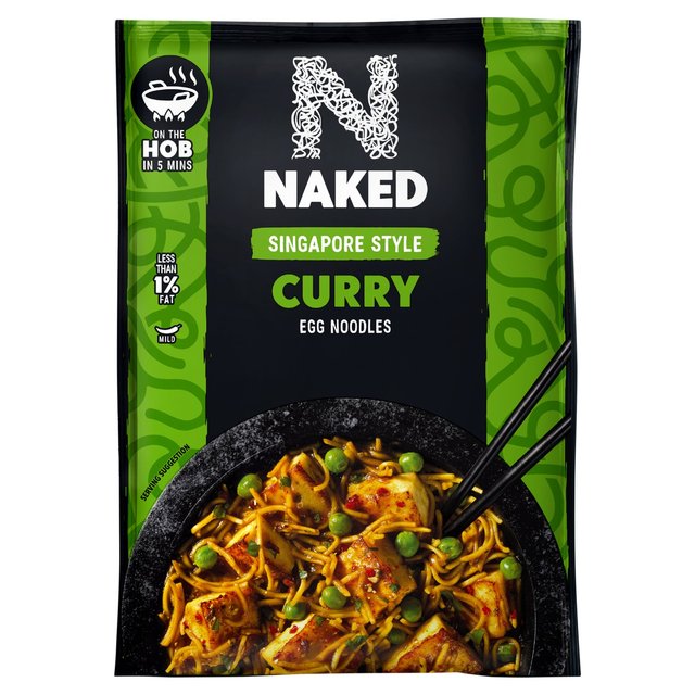 Naked Singapore Curry Stir fry Noodles 100g Botiga