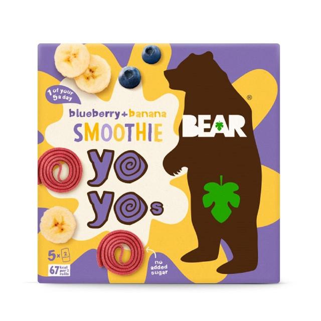 BEAR Smoothie Fruit Yoyos Blueberry & Banana Multipack 5 x 20g Botiga