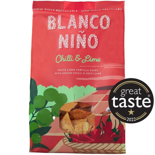 Blanco Nino Chilli & Lime White Corn Tortilla Chips 170g Botiga
