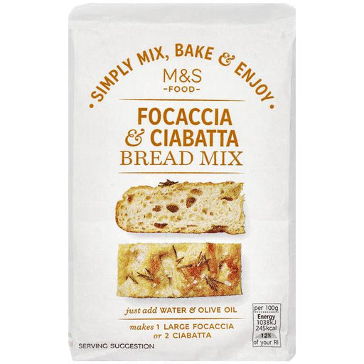 M&S Foccacia & Ciabatta Bread Mix 500g Botiga