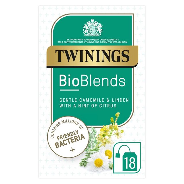 Twinings Bioblends Camomile and Linden Tea with Friendly Bacteria 18 per pack Botiga