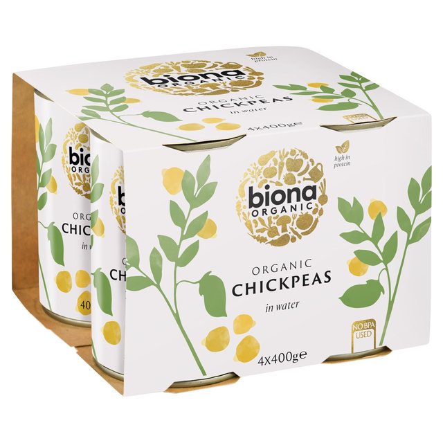 Biona Organic Chick Peas 4 x 400g Botiga