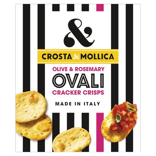 Crosta & Mollica Olive & Rosemary Ovali Cracker Crisps 120g Botiga
