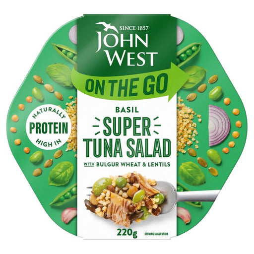 John West On The Go Basil Super Tuna Salad 220g Botiga
