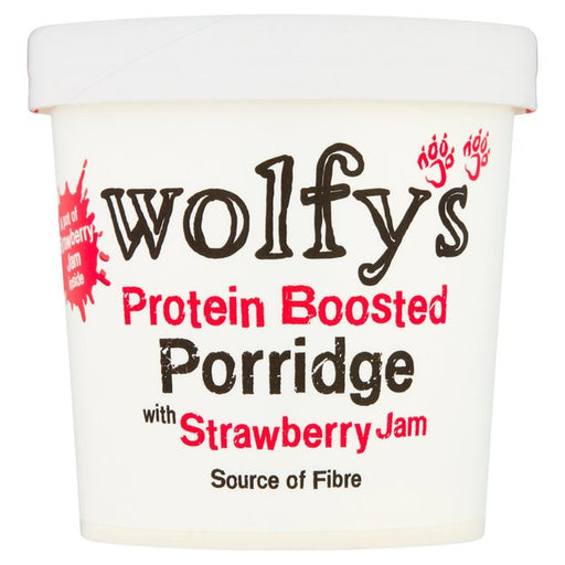 Wolfys Protein Boosted Porridge with Strawberry Jam 91g Botiga