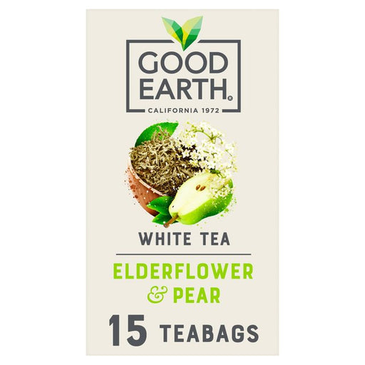 Good Earth Teabags White Tea Elderflower and Pear 15 per pack Botiga
