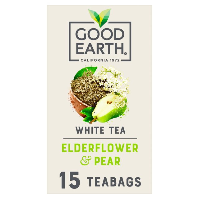 Good Earth Teabags White Tea Elderflower and Pear 15 per pack Botiga