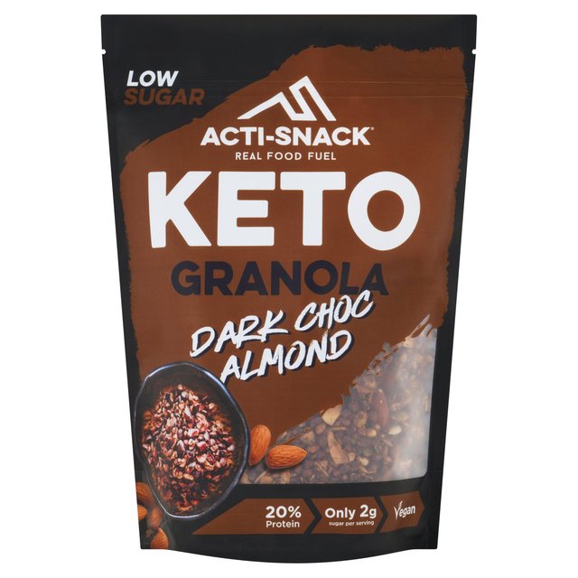 Acti-Snack Keto Dark Choc Almond Granola 300g Botiga