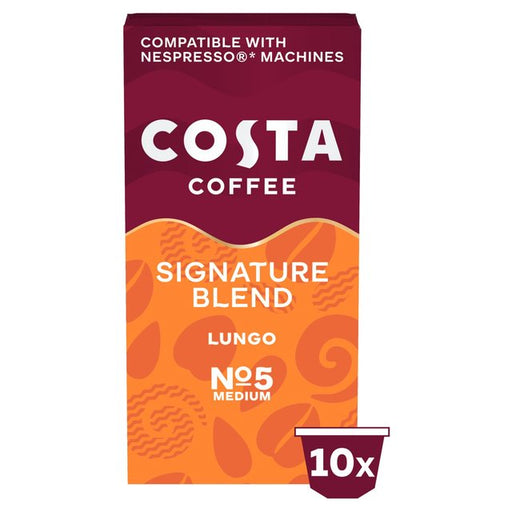 Costa Coffee Nespresso Compatible Signature Blend Lungo 10 per pack Botiga