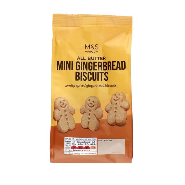 M&S All Butter Mini Gingerbread Biscuits 100g Botiga