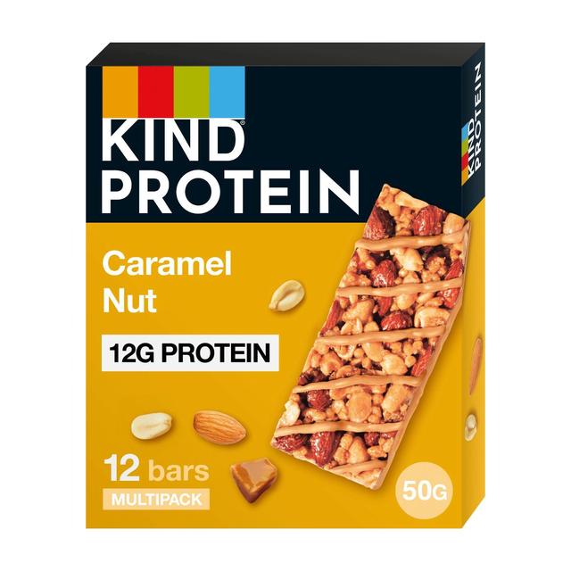 KIND Protein Caramel Nut Snack Bars Multipack 12 x 50g Botiga