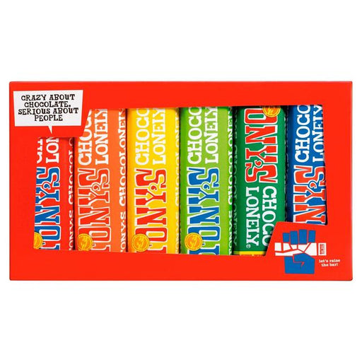 Tony's Chocolonely Rainbow Tasting Pack Fairtrade 288g Botiga