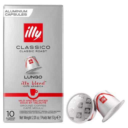 illy Classico Lungo Capsules 10 per pack Botiga