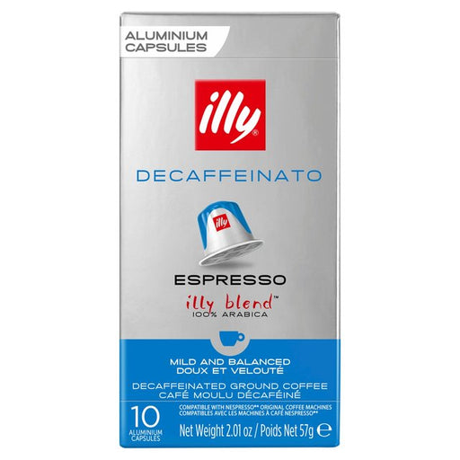 illy Decaffeinated Espresso Capsules 10 per pack Botiga