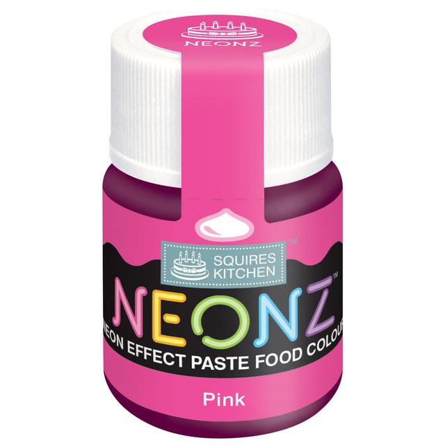 Squires Kitchen Neonz Paste Food Colour Pink 20g Botiga