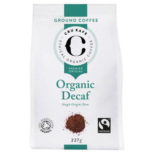 CRU Kafe Organic Fairtrade Decaf Peruvian Ground Coffee 227g Botiga
