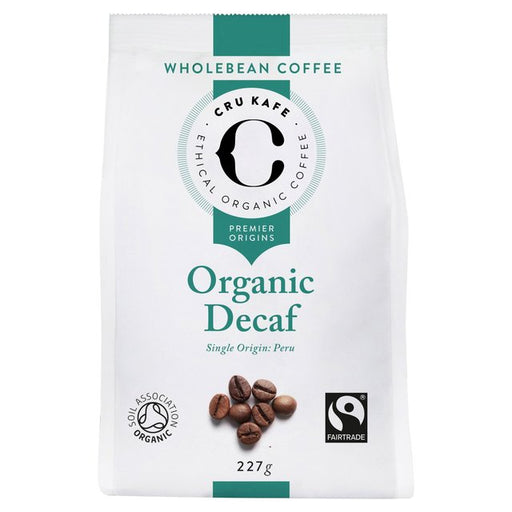 CRU Kafe Organic Fairtrade Decaf Peruvian Coffee Beans 227g Botiga