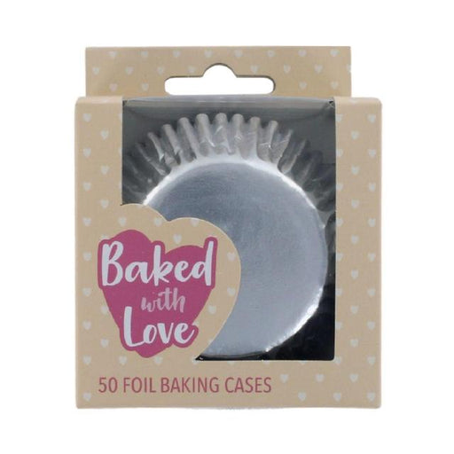 Silver Cupcake Cases 50 per pack Botiga