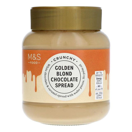 M&S Crunchy Golden Blond Chocolate Spread 400g Botiga