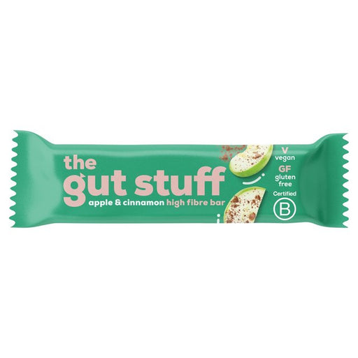 The Gut Stuff Apple & Cinnamon Fruit & Nut High Fibre Bar 35g Botiga