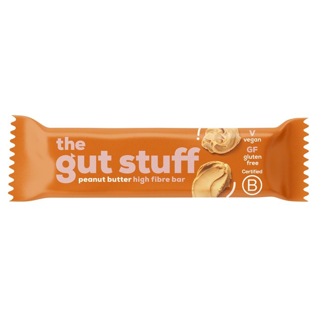 The Gut Stuff Peanut Butter Fruit & Nut High Fibre Bar 35g Botiga