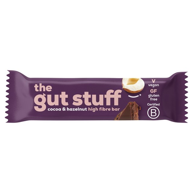 The Gut Stuff Cocoa & Hazelnut Fruit & Nut High Fibre Bar 35g Botiga