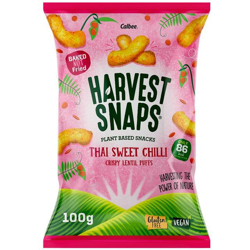 Harvest Snaps Lentil Puff Thai Sweet Chilli Sharing Bag 100g Botiga