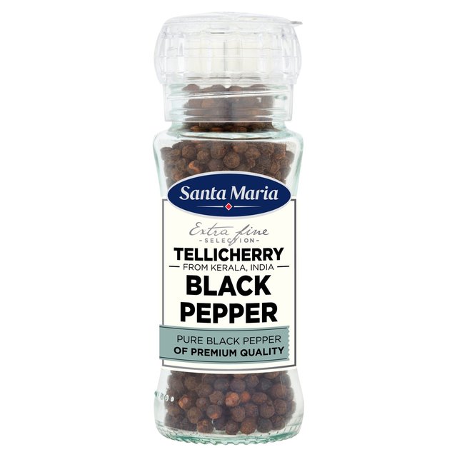 Santa Maria Tellicherry Black Pepper Grinder 70g Botiga