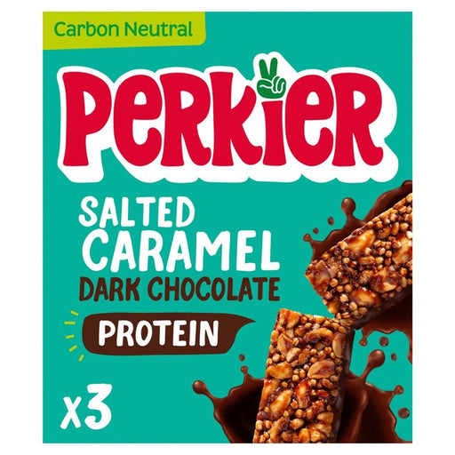 Perkier Salted Caramel & Dark Chocolate Vitamin Bars 3 x 37g Botiga