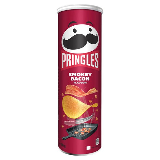 Pringles Smokey Bacon Flavour Sharing Crisps 185g Botiga