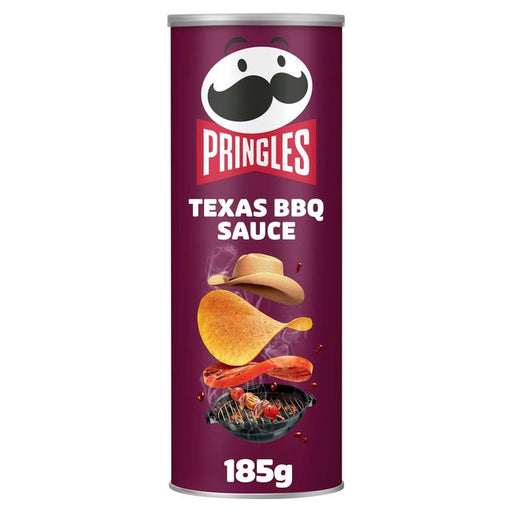 Pringles Texas BBQ Sauce Flavour Sharing Crisps 185g Botiga