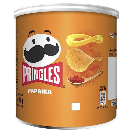 Pringles Paprika Crisps Can 40g Botiga