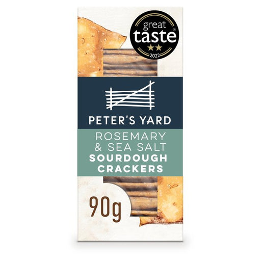 Peter's Yard Rosemary & Sea Salt Sourdough Crackers 90g Botiga