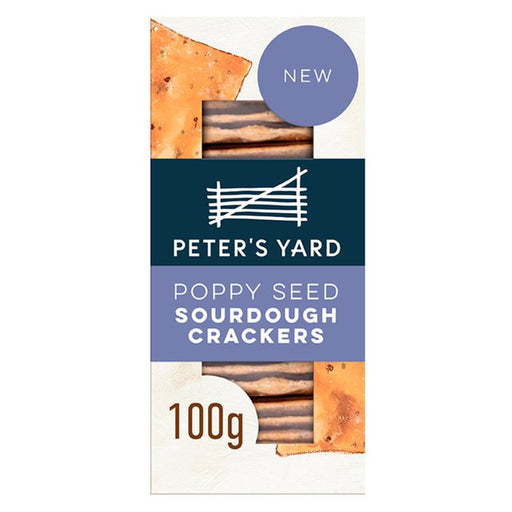 Peter's Yard Poppy Seed Sourdough Crackers 100g Botiga