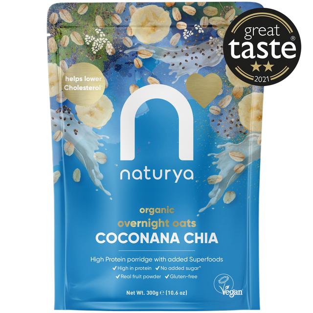 Naturya Organic Overnight Breakfast Oats Coconana Chia 300g Botiga