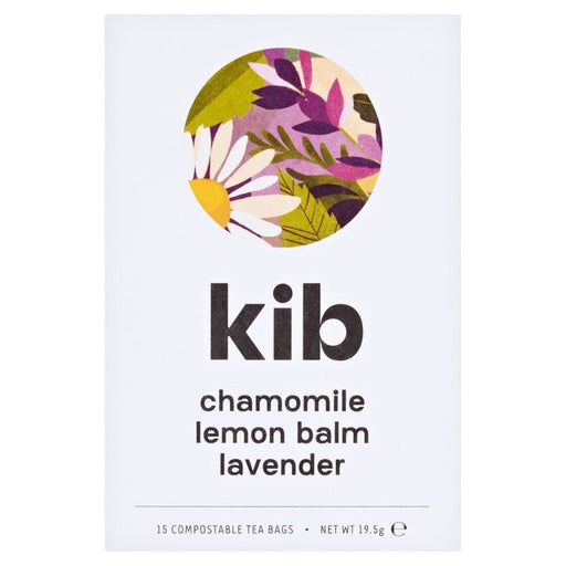 Kib Chamomile, Lemon Balm, Lavender Herbal Tea 15 per pack Botiga
