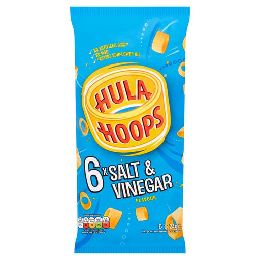 Hula Hoops Salt & Vinegar Multipack Crisps 6 per pack Botiga