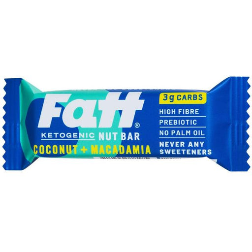 Fatt Coconut & Macadamia Ketogenic Nut Bar 30g Botiga