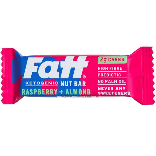 Fatt Raspberry & Almond Ketogenic Nut Bar 30g Botiga