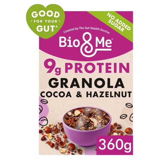 Bio&Me Cocoa & Hazelnut Gut-Loving Prebiotic Granola 360g Botiga