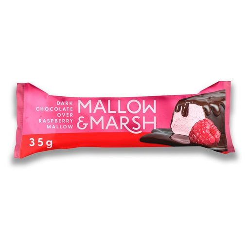 Mallow & Marsh Raspberry & 70% Dark Chocolate Marshmallow Bar 35g Botiga