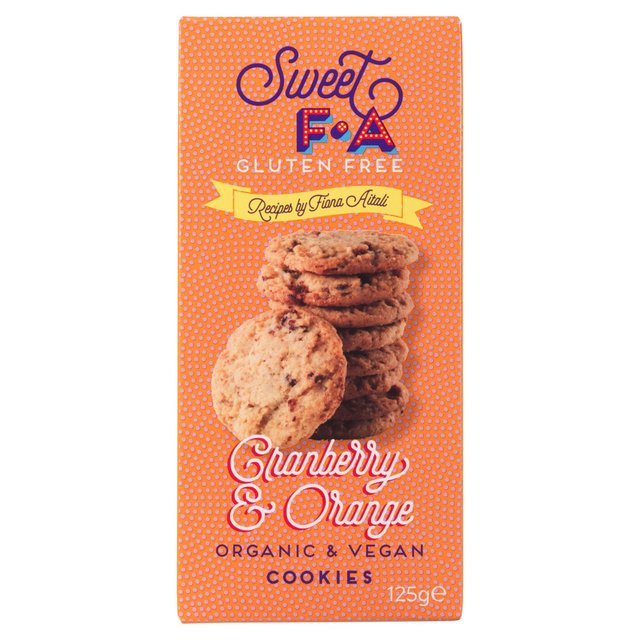 Sweet FA Gluten Free Cranberry & Orange Cookies 125g Botiga