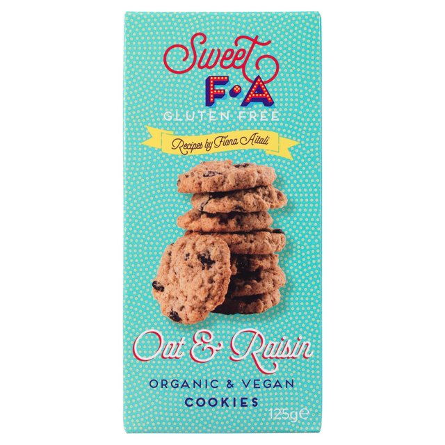 Sweet FA Gluten Free Oat & Raisin Cookies 125g Botiga