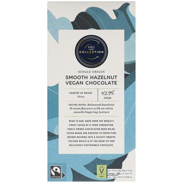 M&S Collection 42% Peruvian Hazelnut Vegan Chocolate 100g Botiga