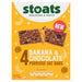 Stoats Banana & Chocolate Porridge Oat Bars 4 x 42g Botiga