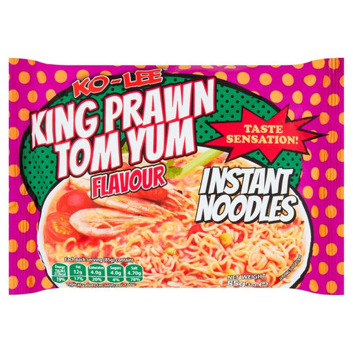KO-LEE Taste Sensation Instant Noodles King Prawn TOM YUM Flavour 85g Botiga